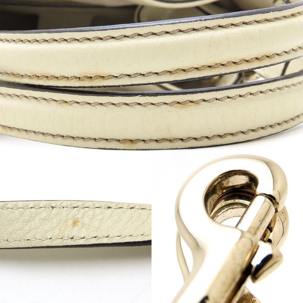GUCCI Ivory Leather Bag - Picture 6 of 10